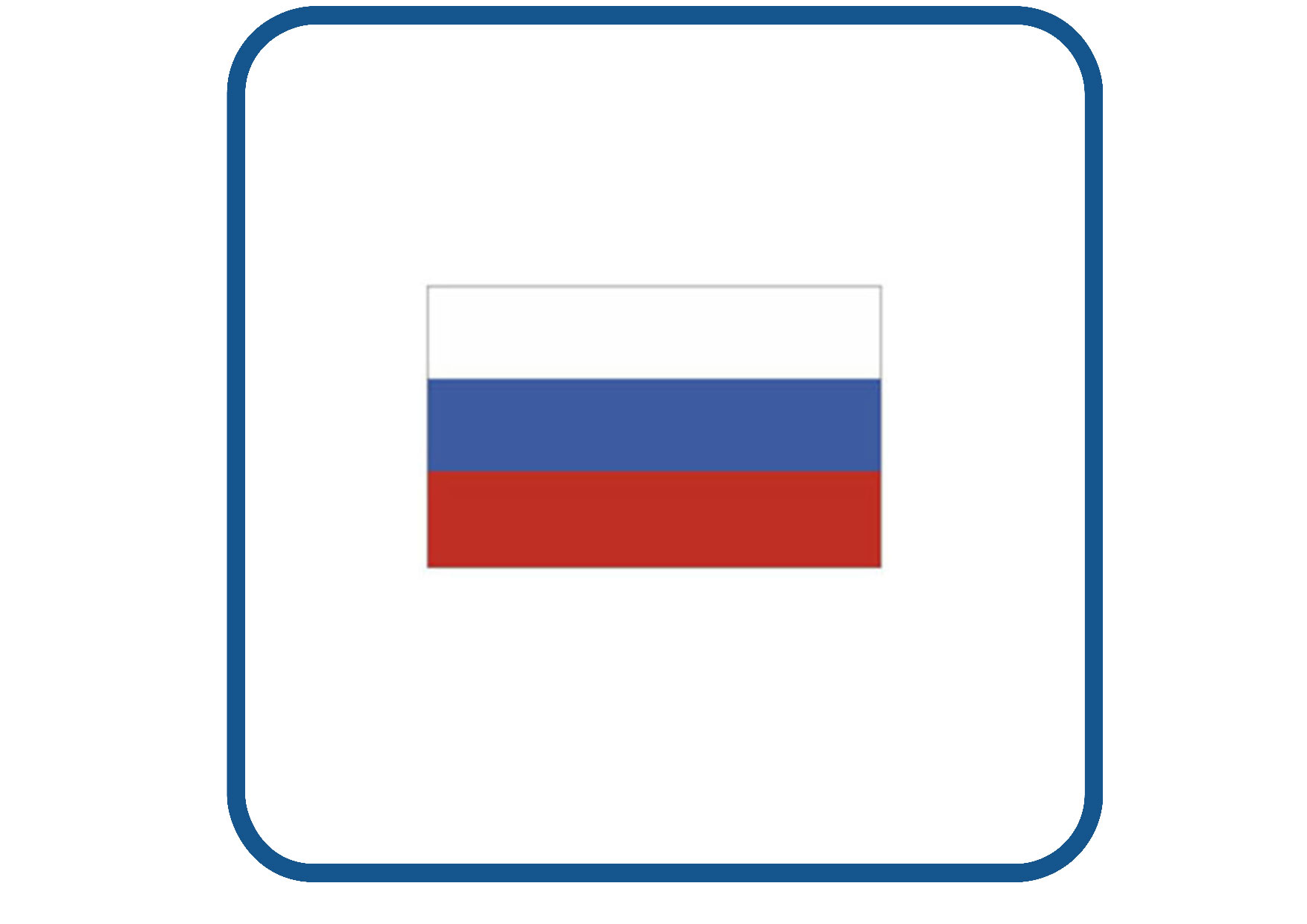 Rusland vlag sticker