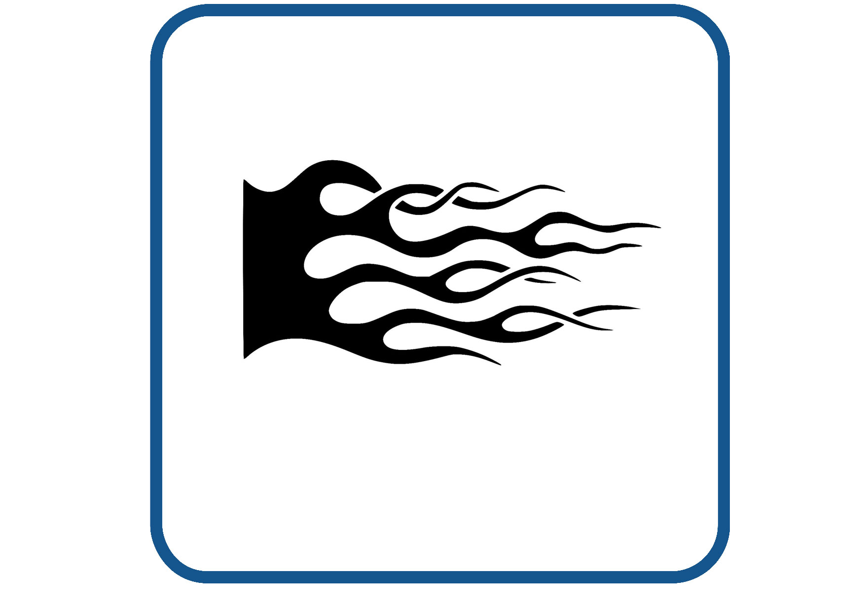 Vlammen design 32 sticker
