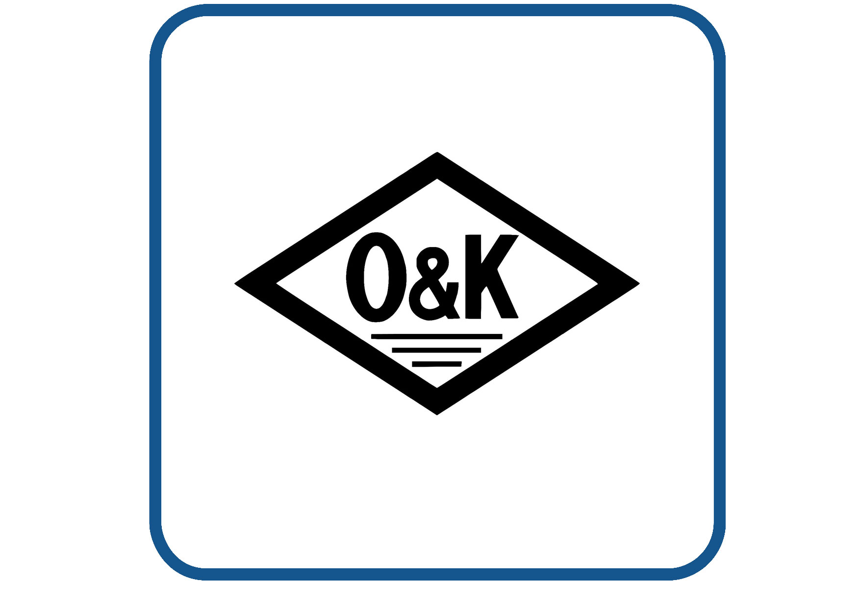 O&K logo sticker