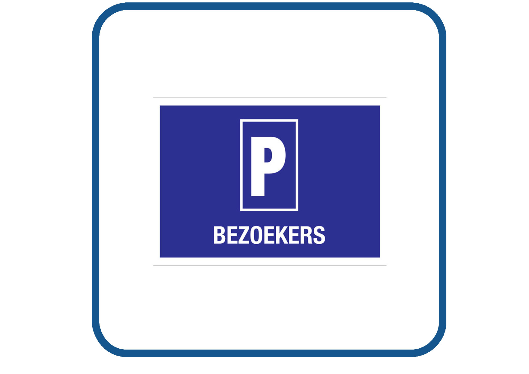 Parkeren bezoekers sticker
