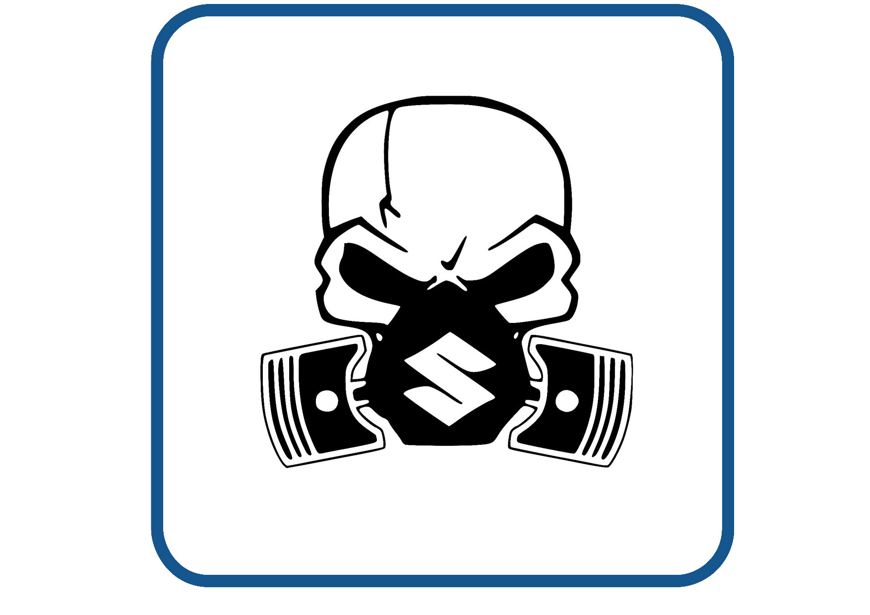 Suzuki skull sticker
