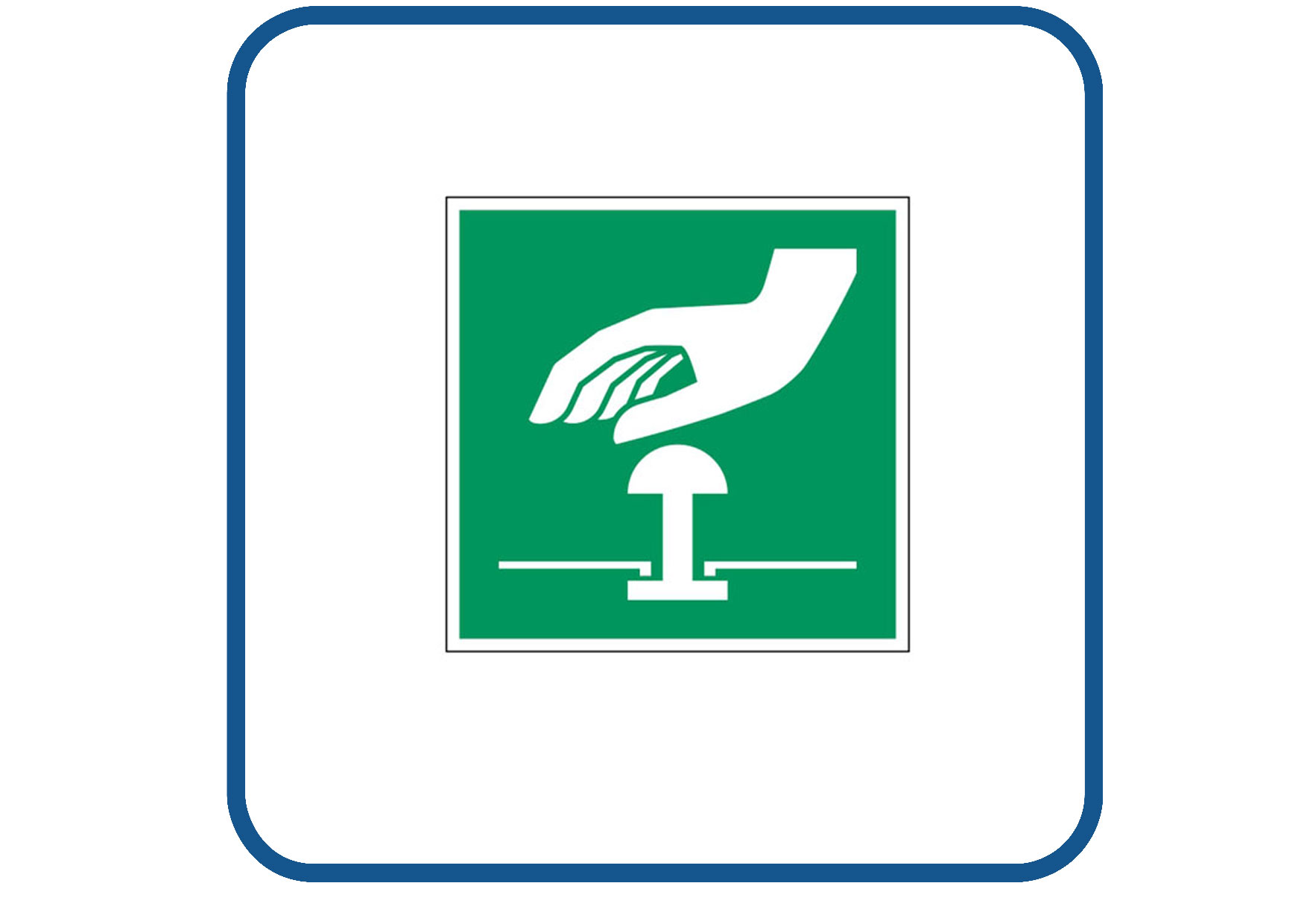 Noodstop sticker