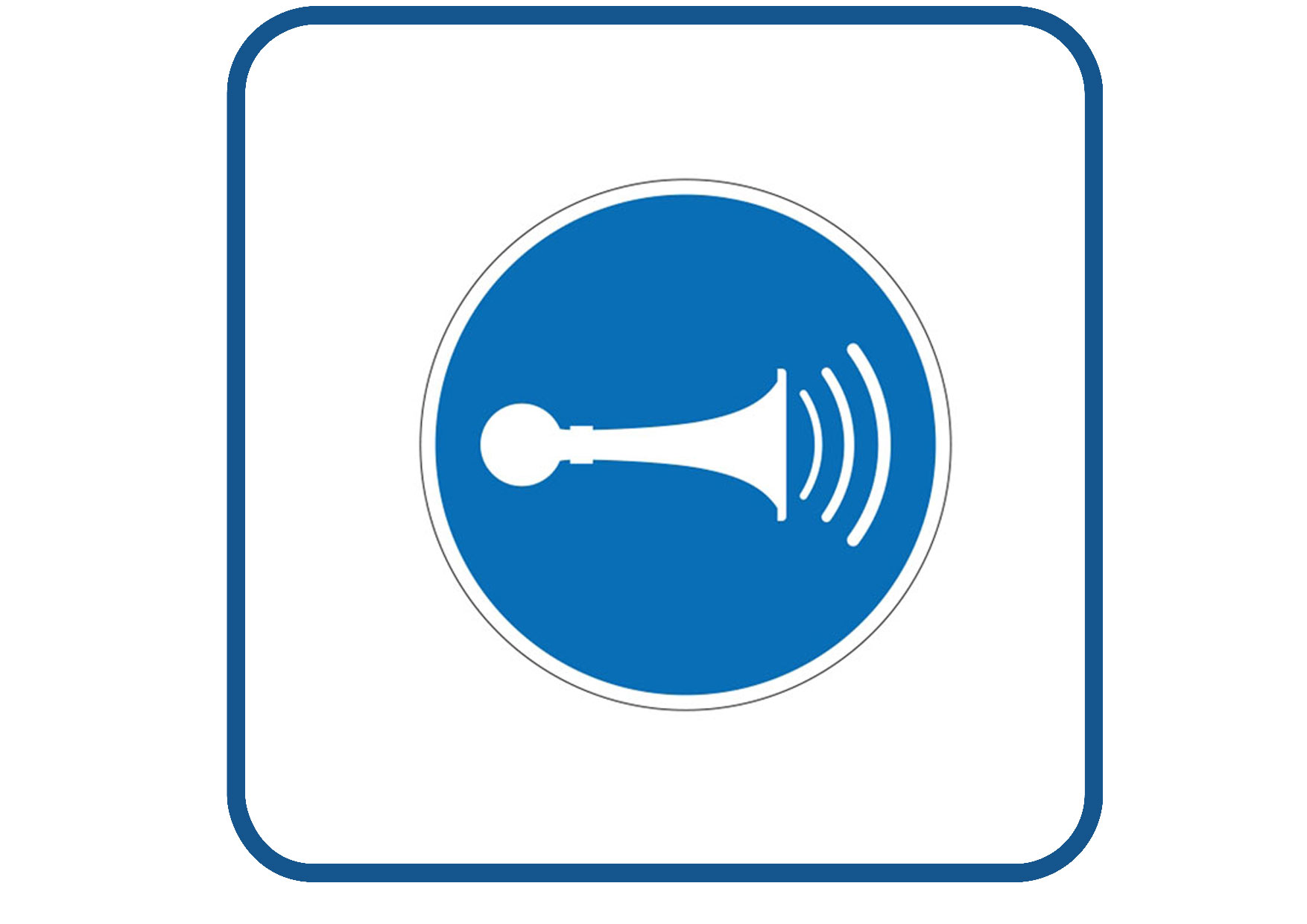 Geluidssignaal sticker