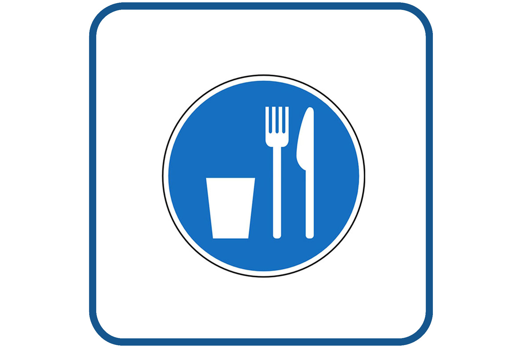 Eetplaats sticker