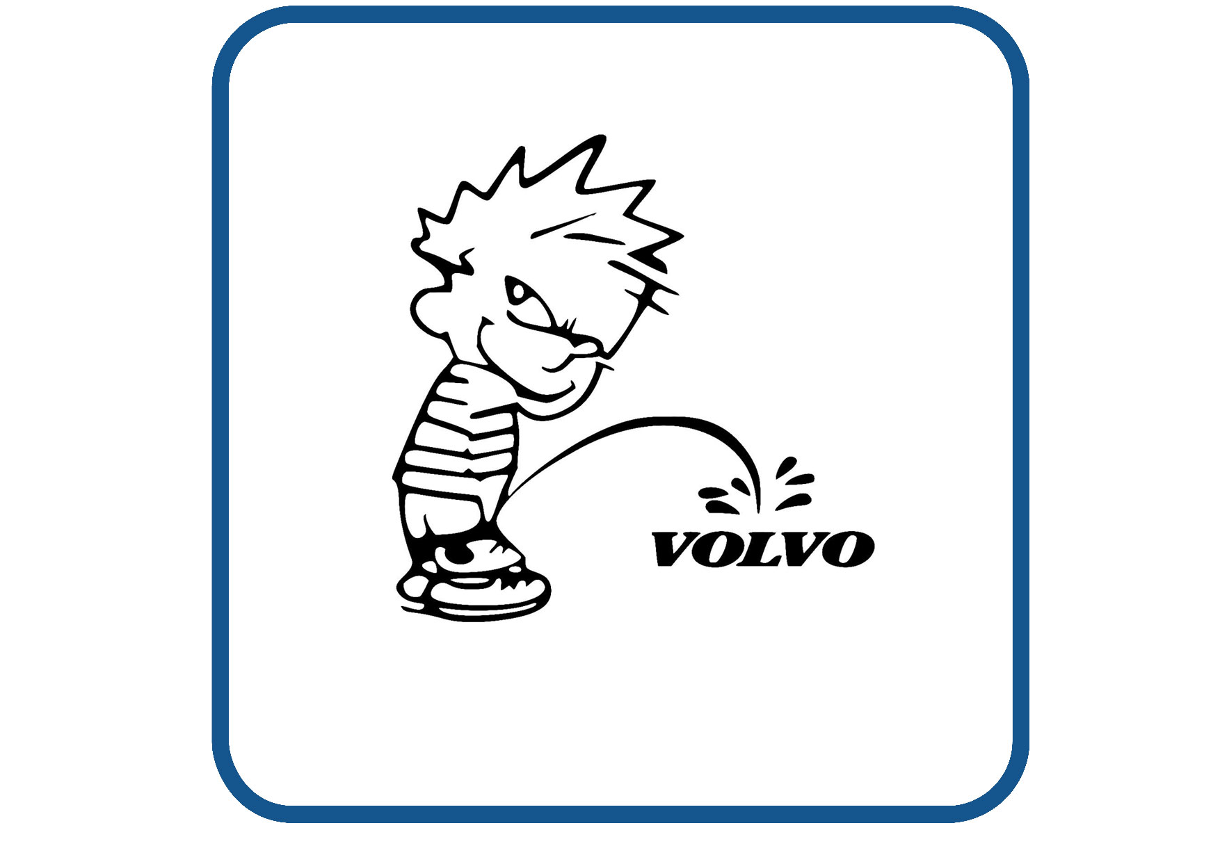 VOLVO Calvin sticker