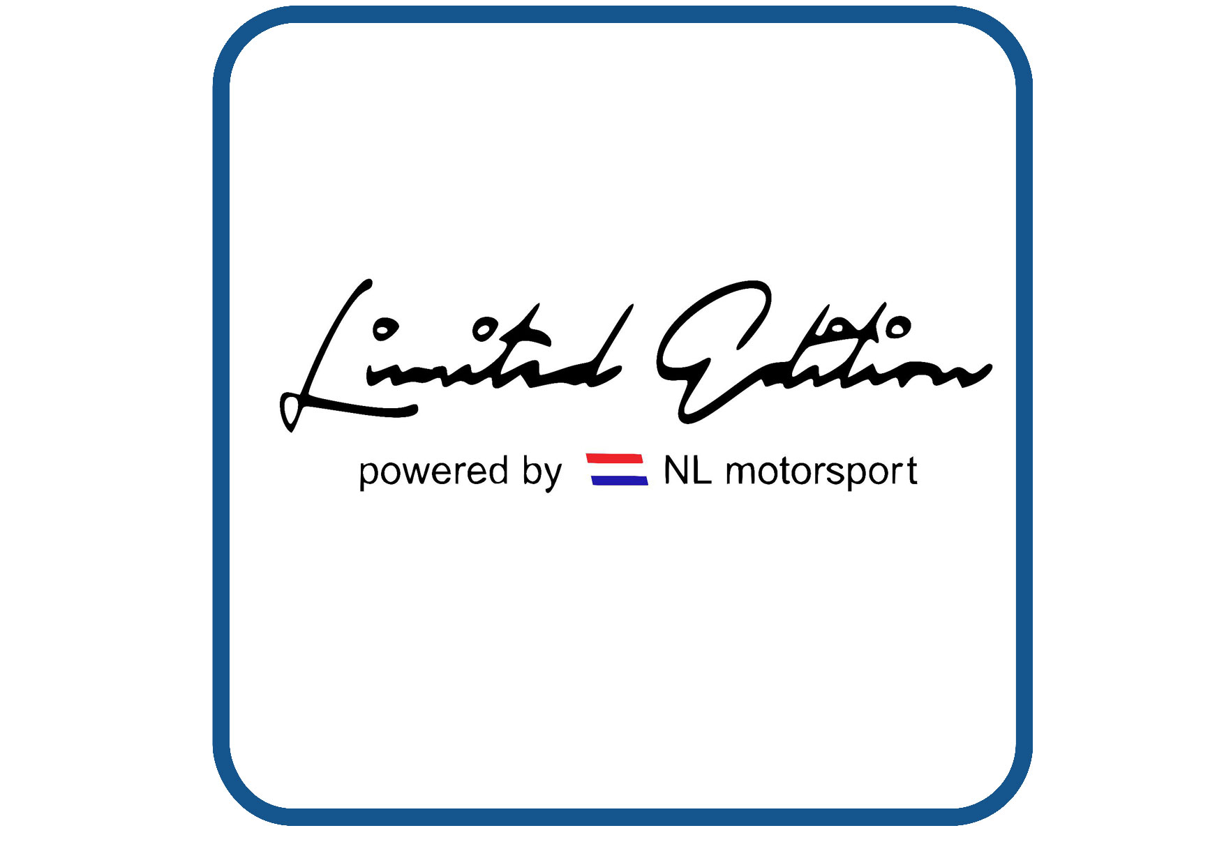 NL vlag Limited Edition sticker