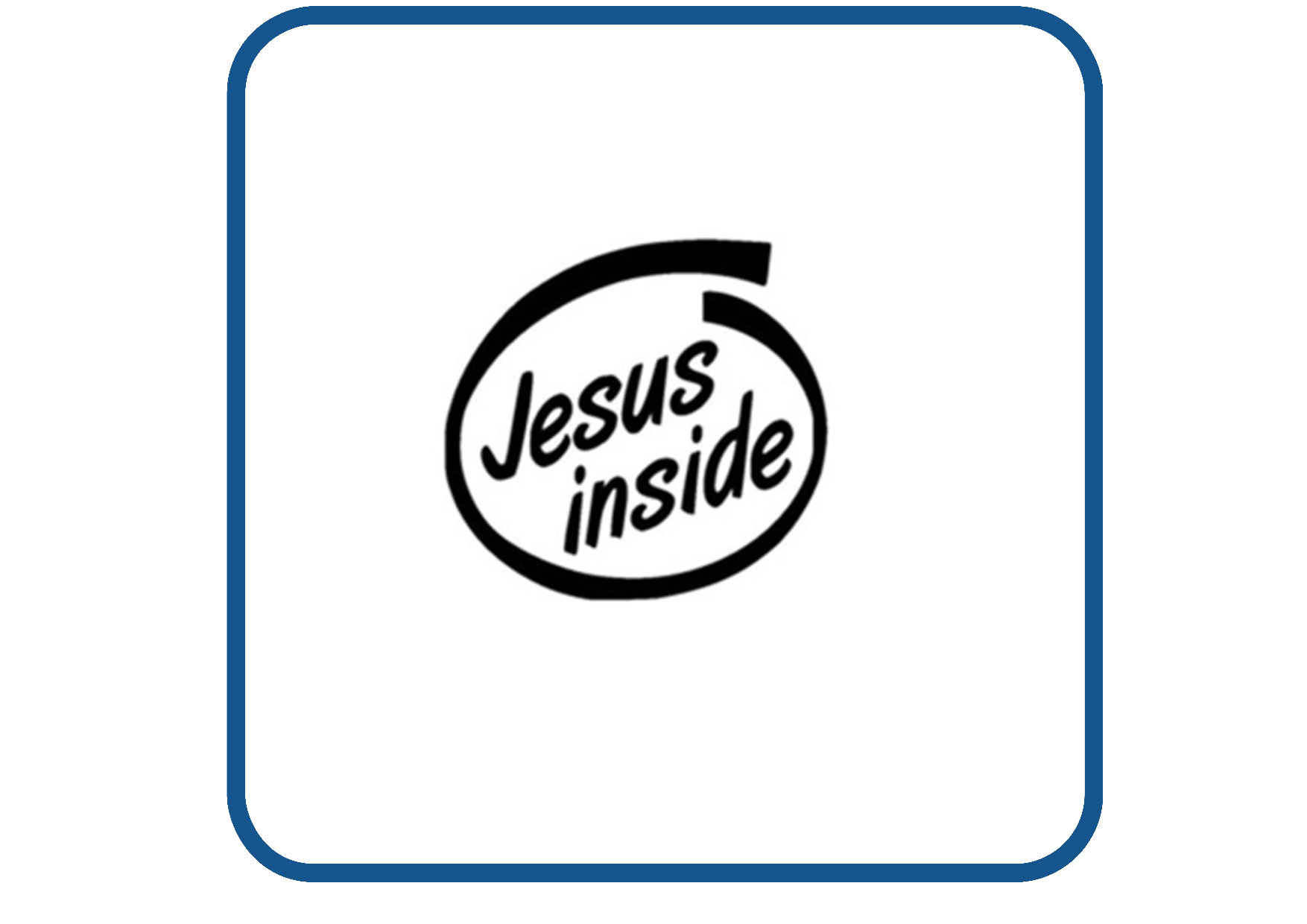 Jesus inside sticker