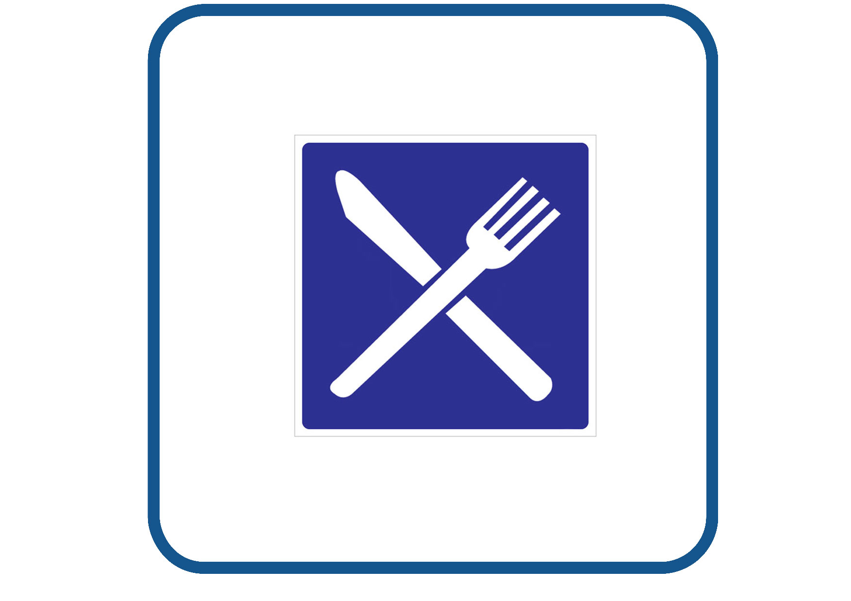 Restaurant sticker