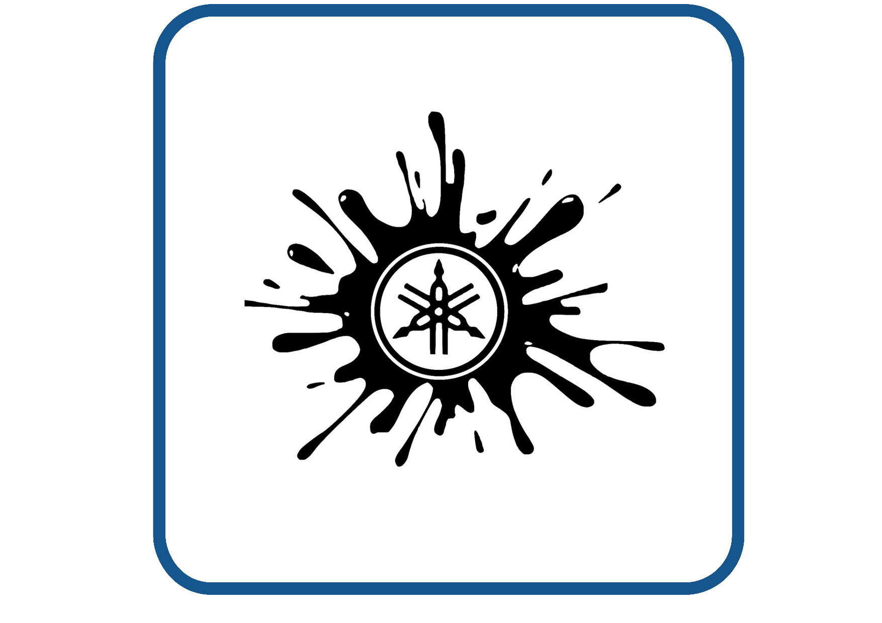 Yamaha splash design 2 sticker