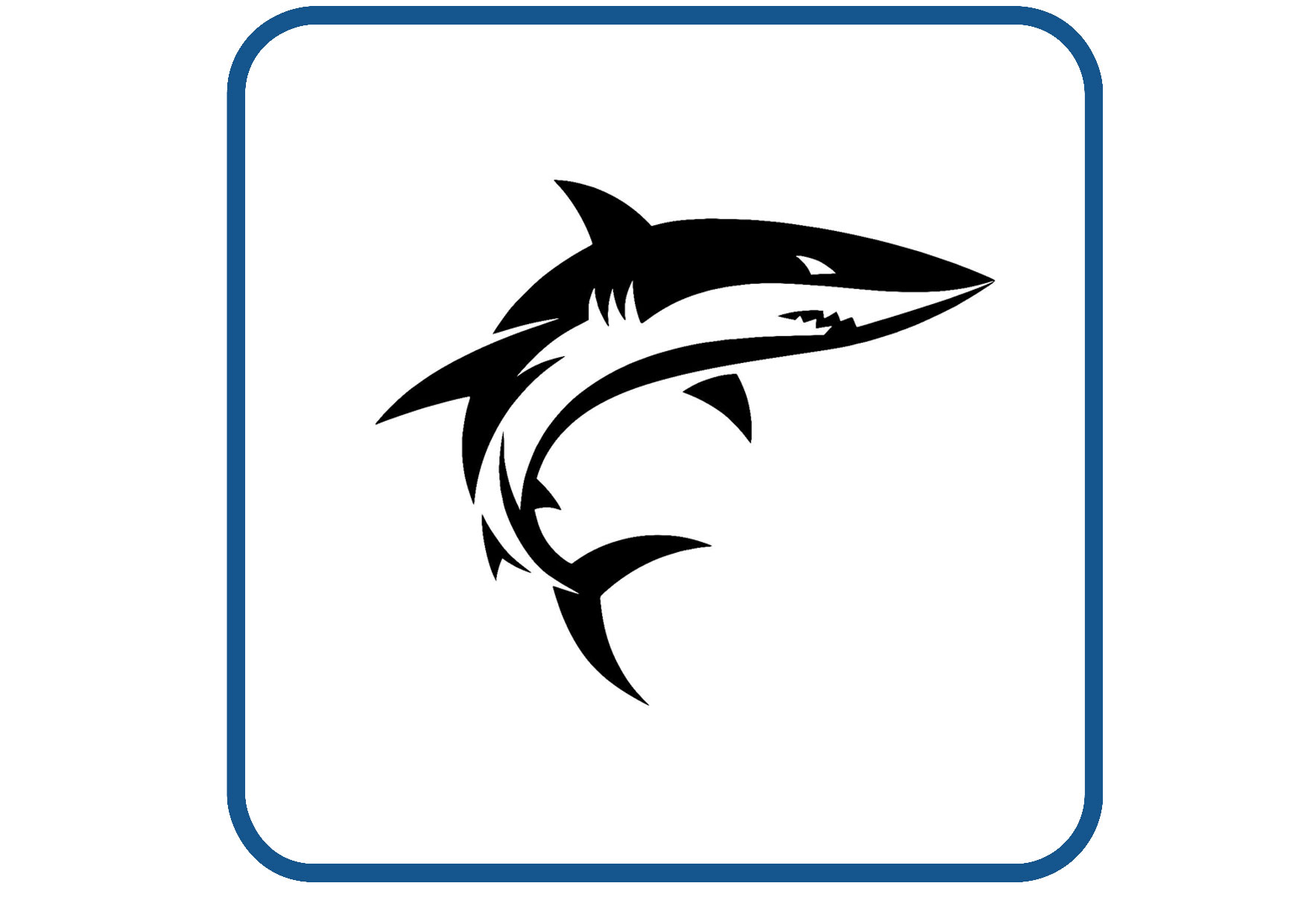 Haai design 1 sticker