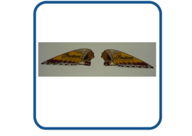 Indian Doming 3D stickers gekleurd set links + rechts
