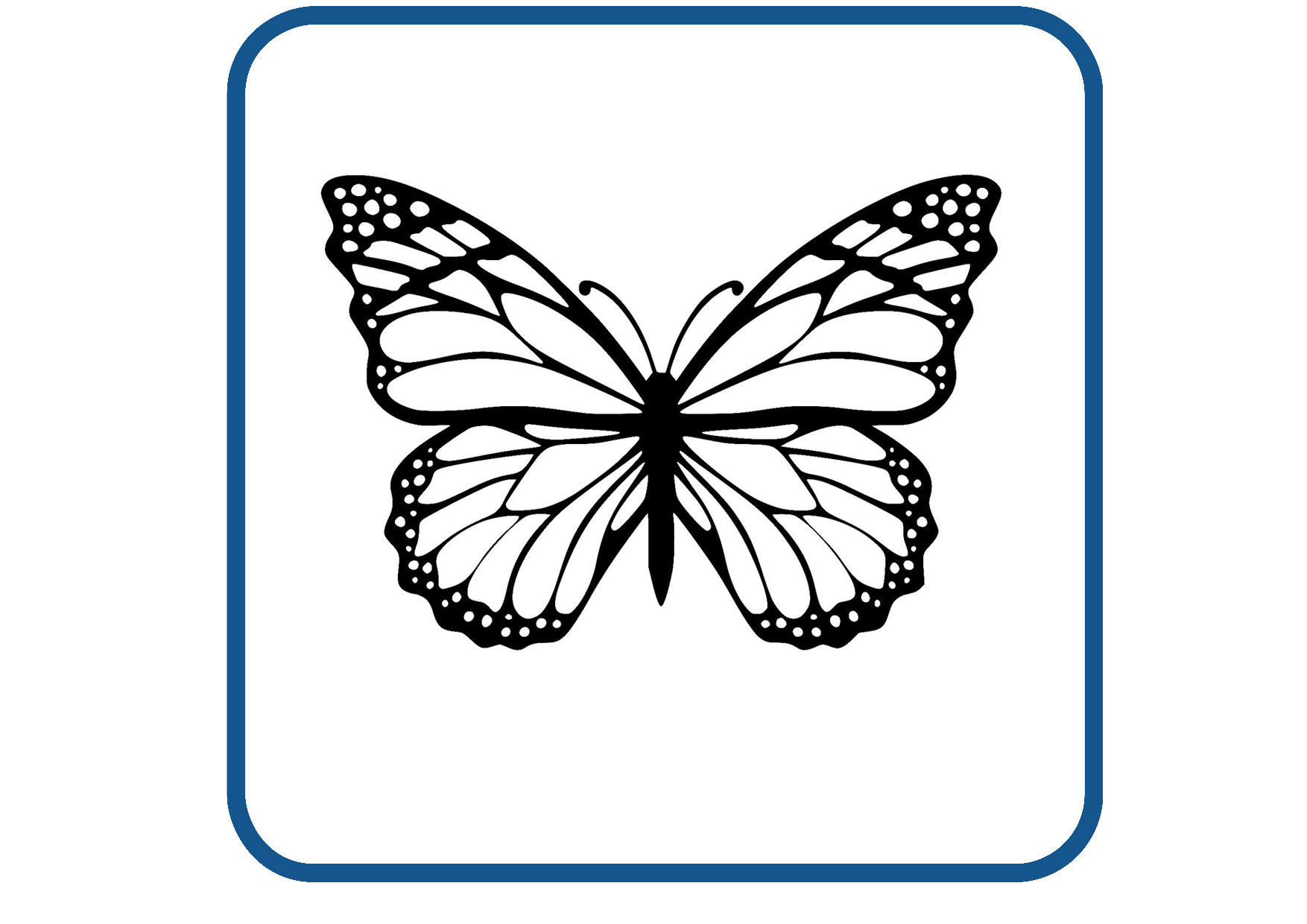 Vlinder design 26 sticker
