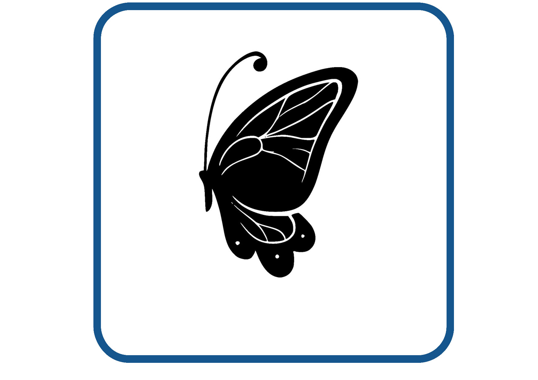 Vlinder design 5 sticker