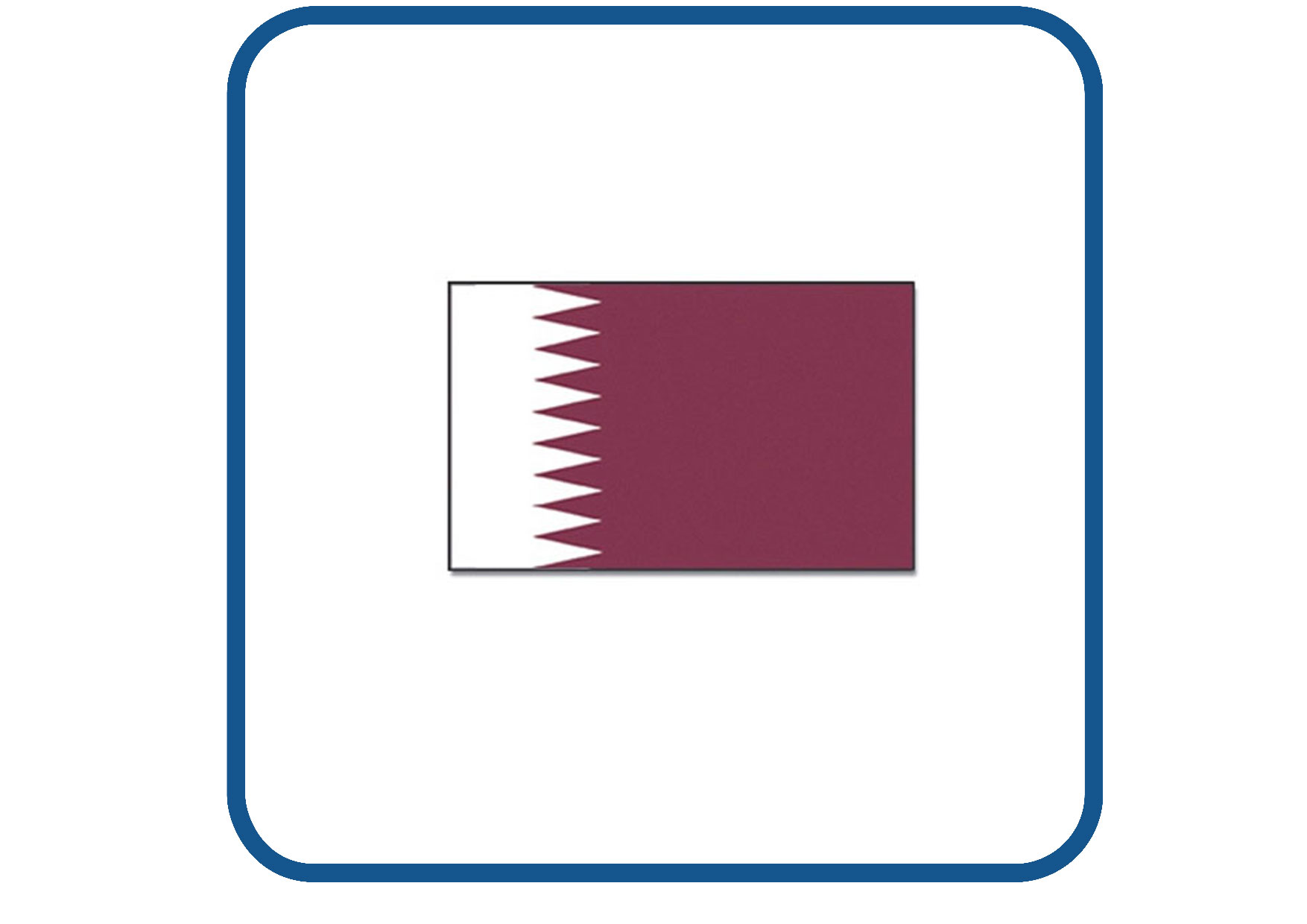 Qatar vlag sticker