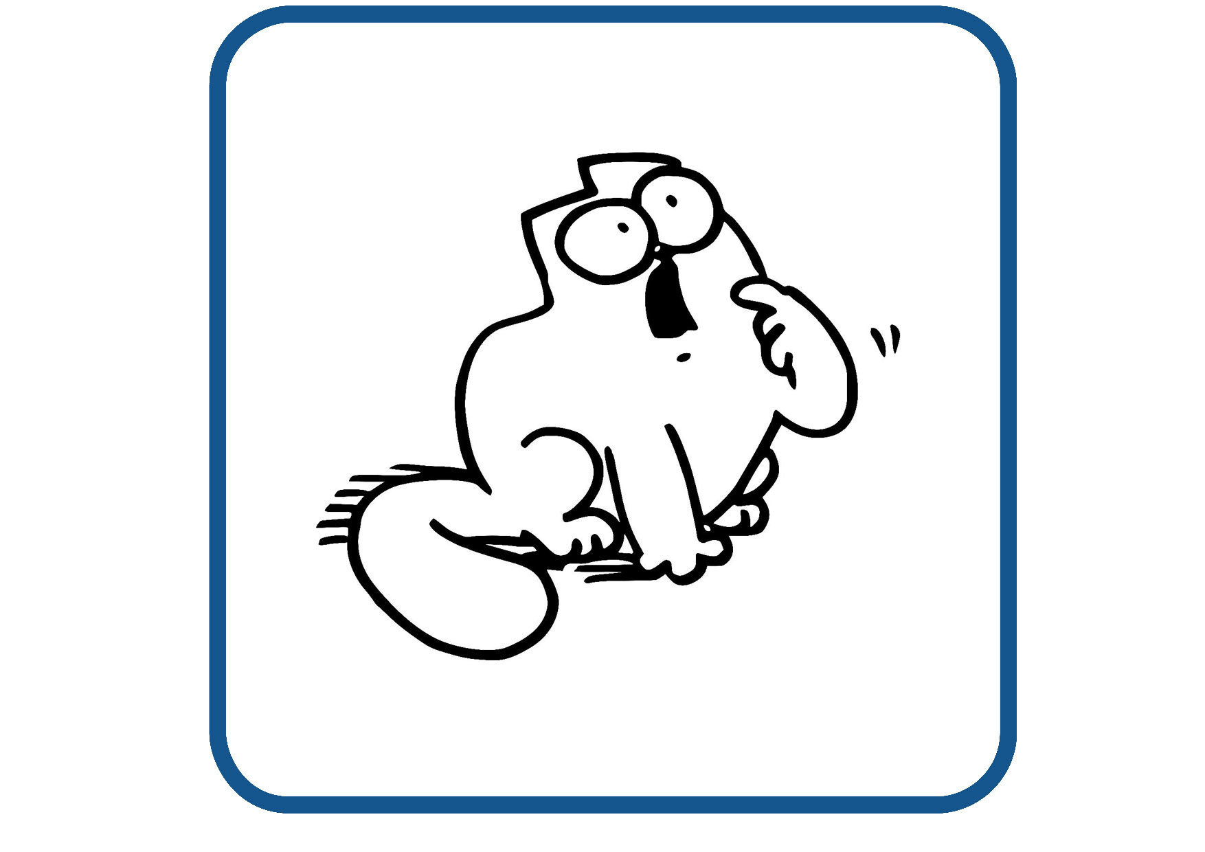 Simon Katze design 12 sticker