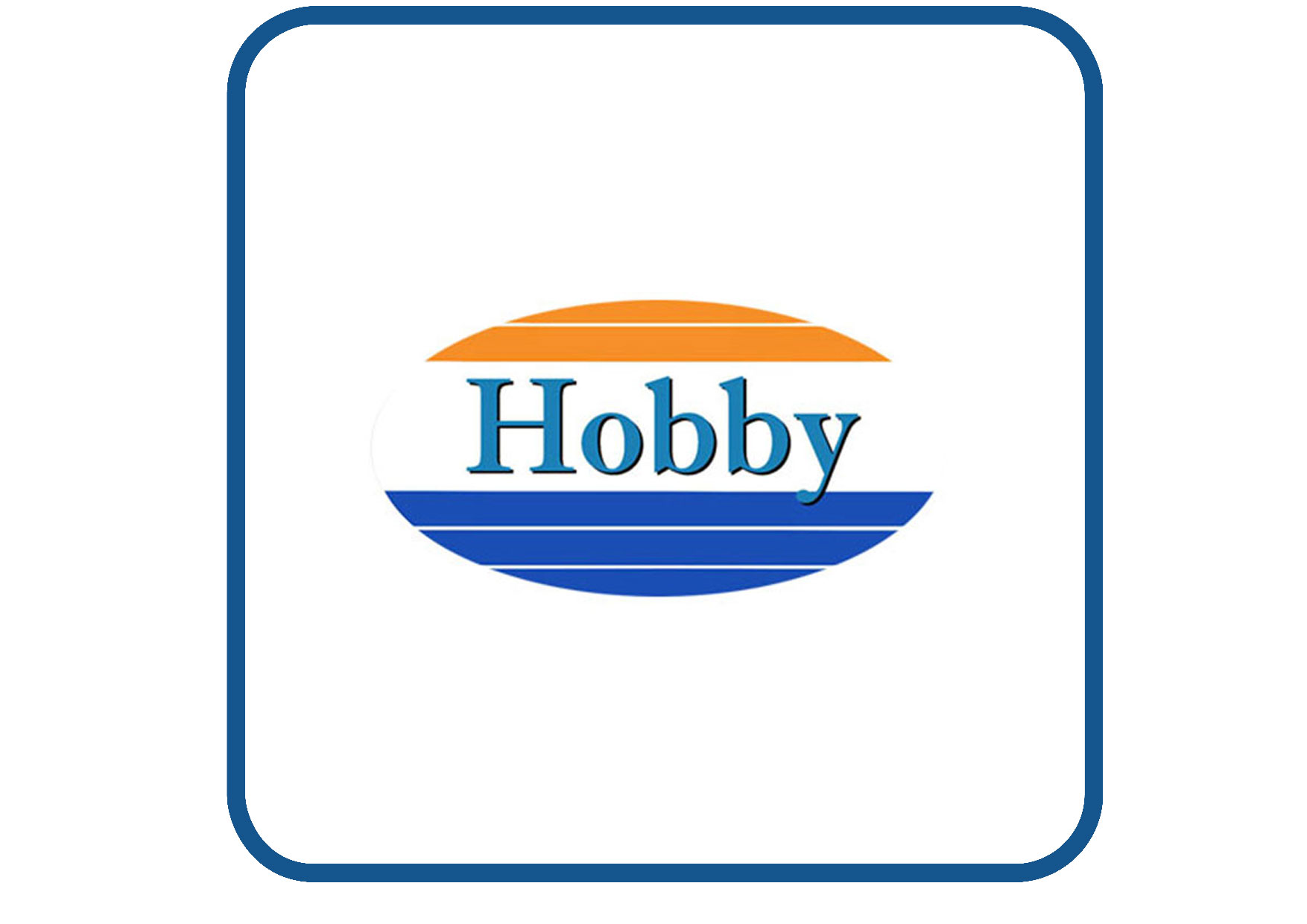 Hobby ovaal full colour caravan en camper sticker