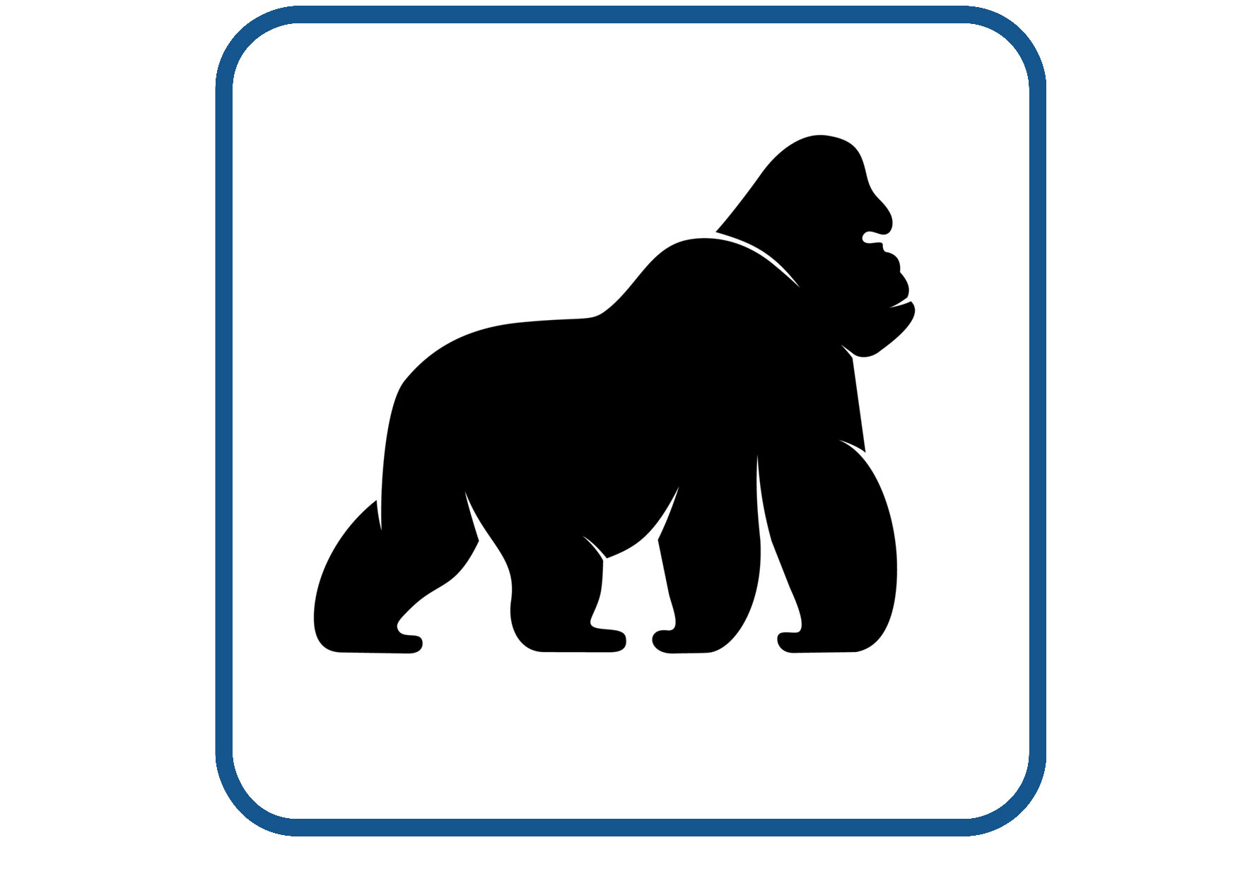 Gorilla design 3 sticker