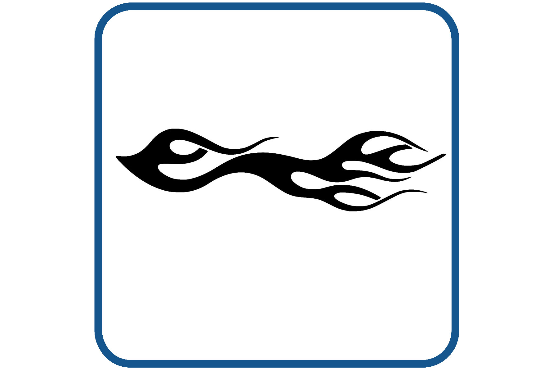 Vlammen design 51 sticker