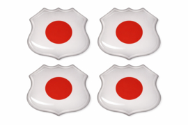3D Japan gel vlag stickers UV-bestendig