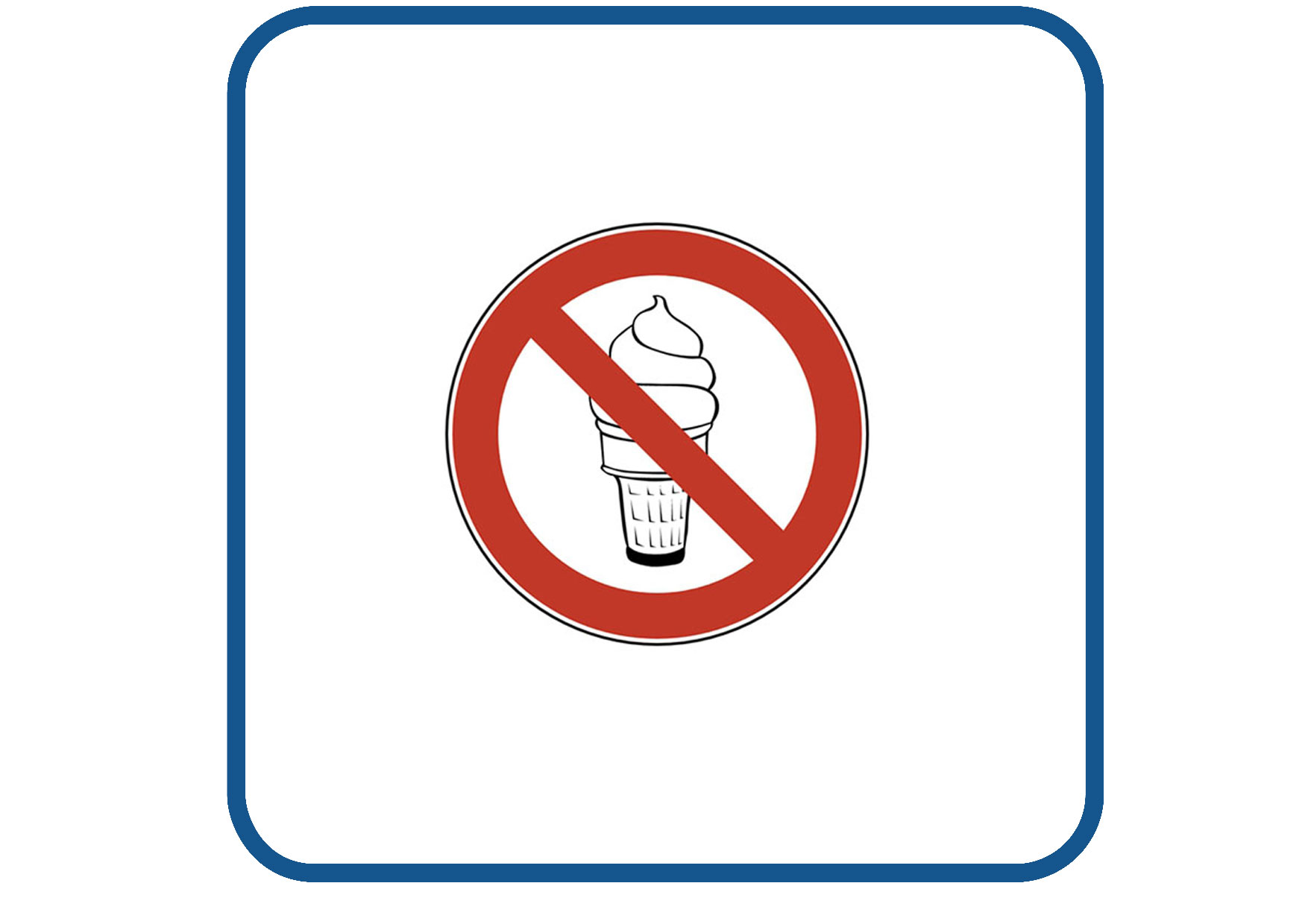 ijs verboden sticker