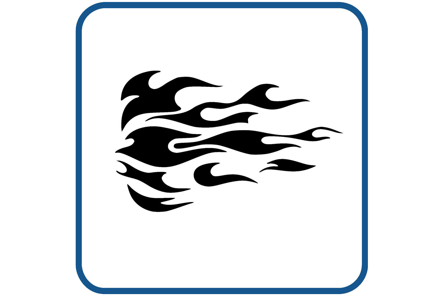 Vlammen design 10 sticker