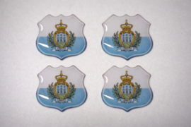 3D San Marino gel vlag stickers UV-bestendig