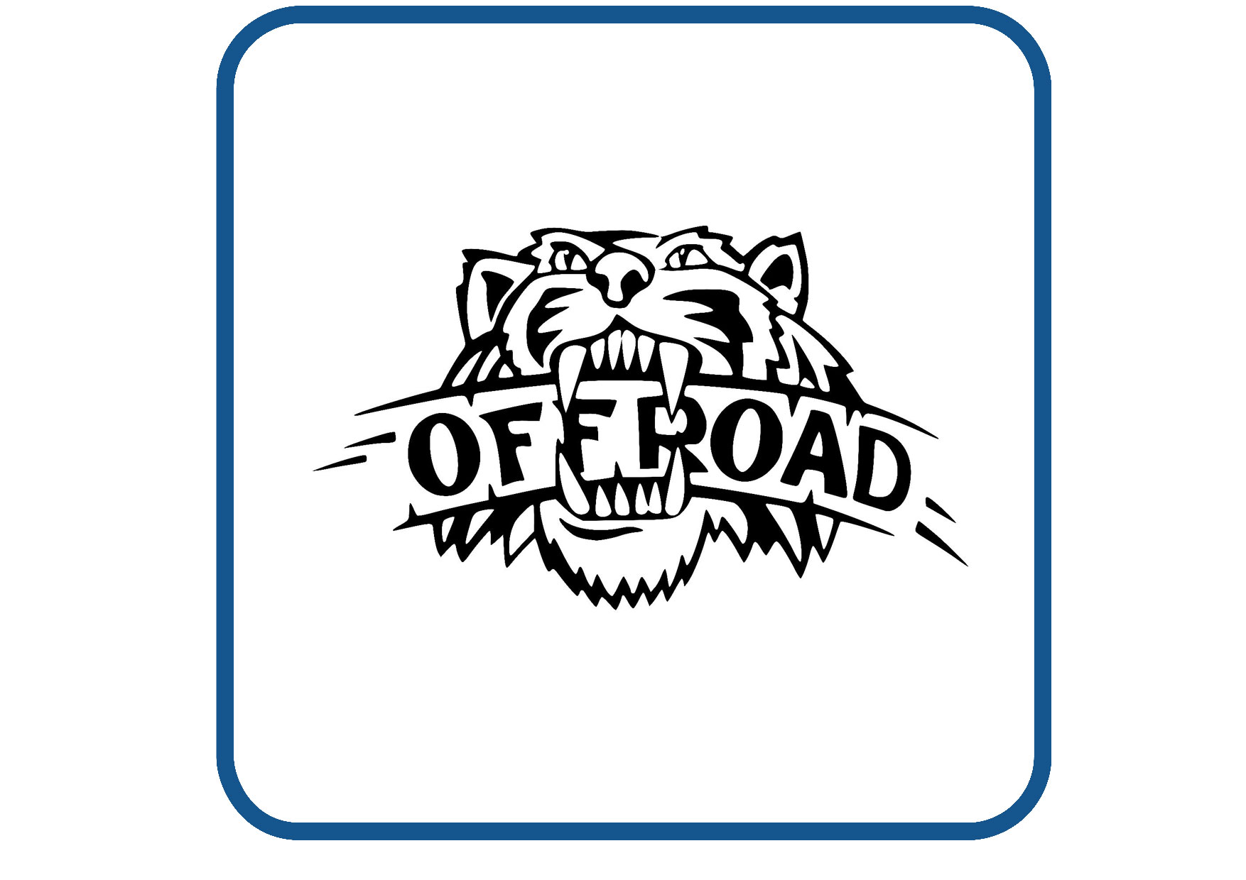 Off Road leeuw sticker