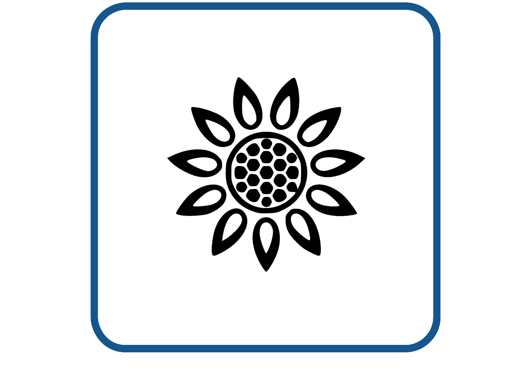Bloem design 12 sticker