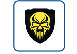 Skull design 17 doming 3D gel sticker