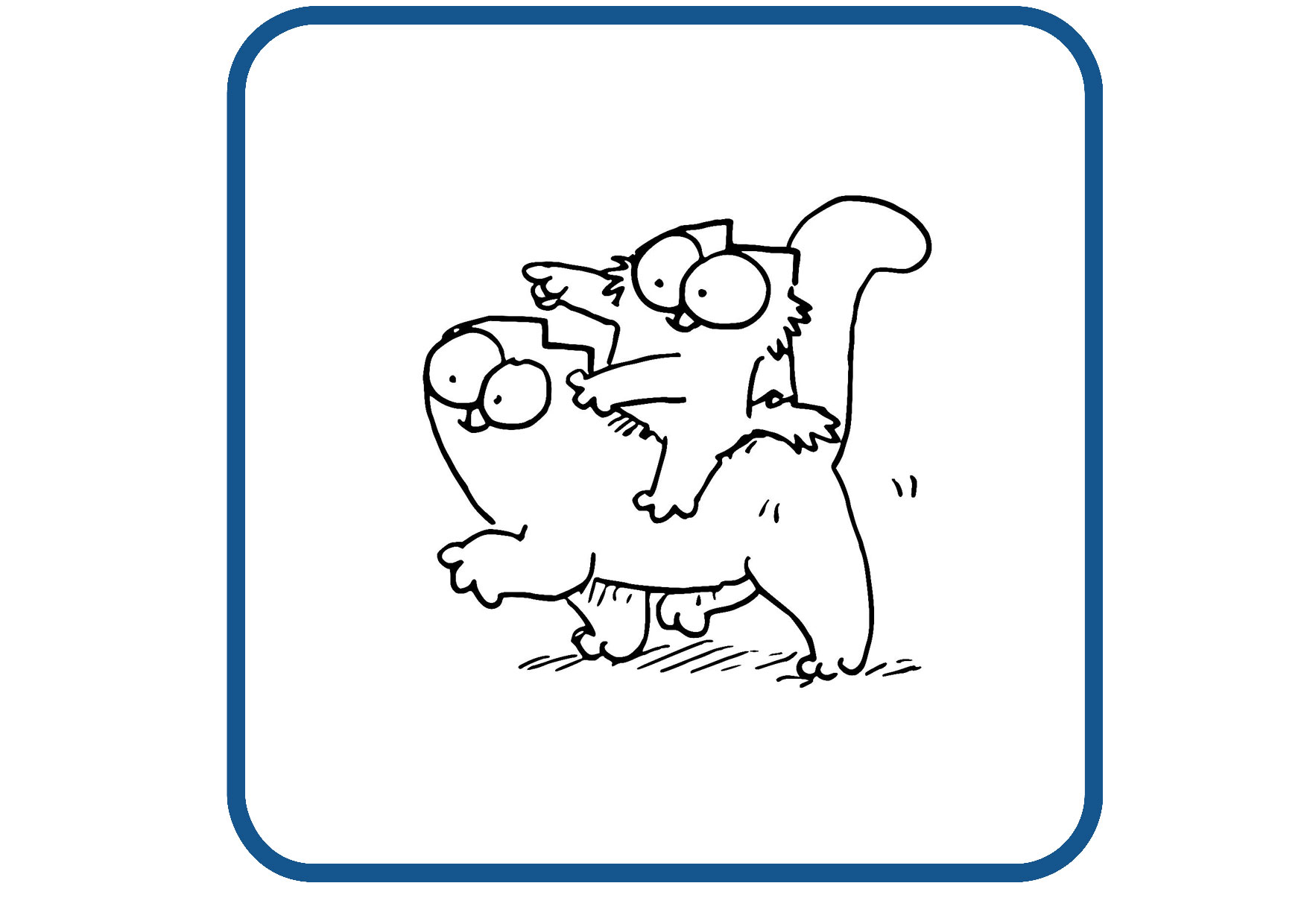Simon Katze design 3 sticker