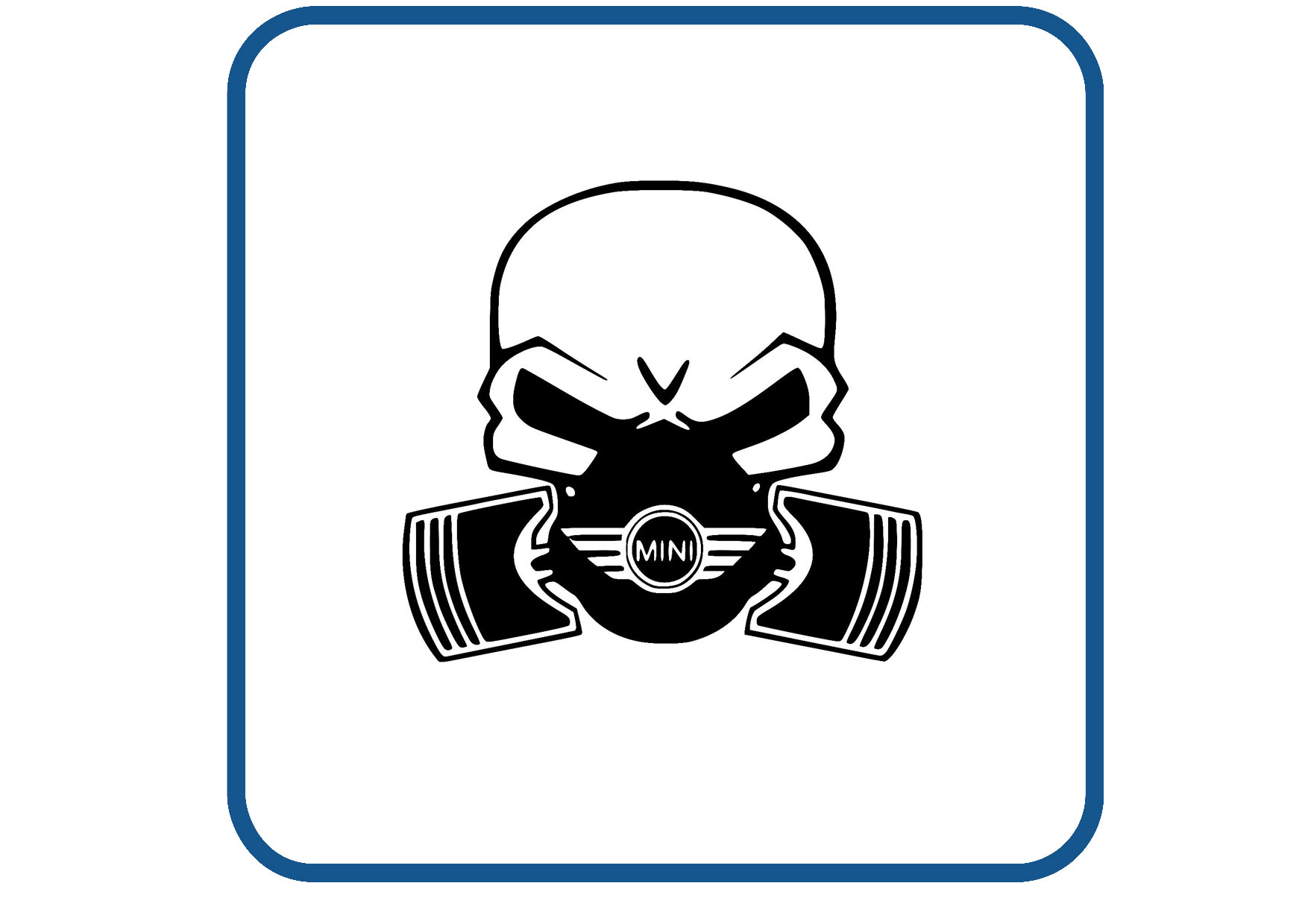 Mini skull sticker