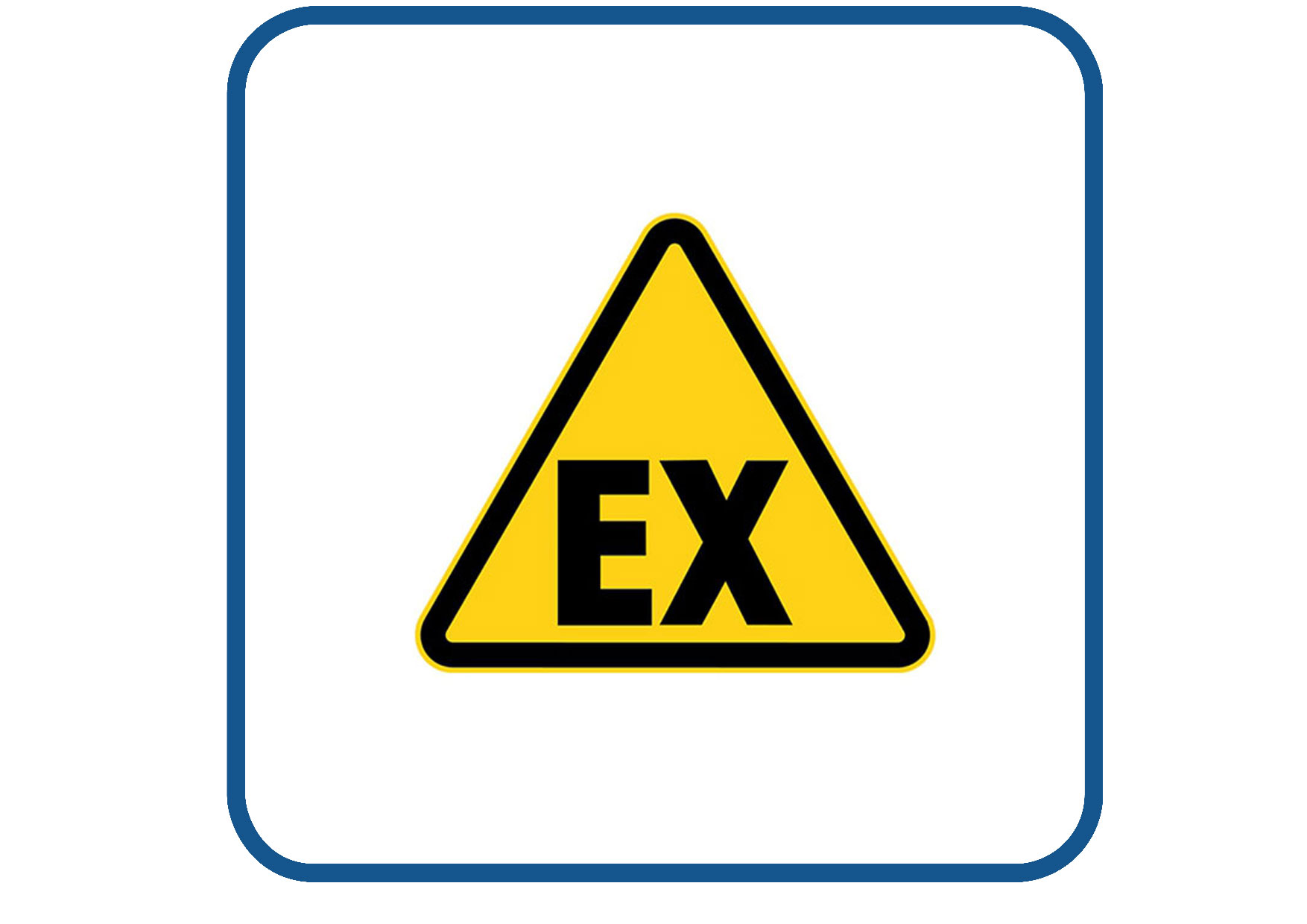 Explosie gevaar sticker