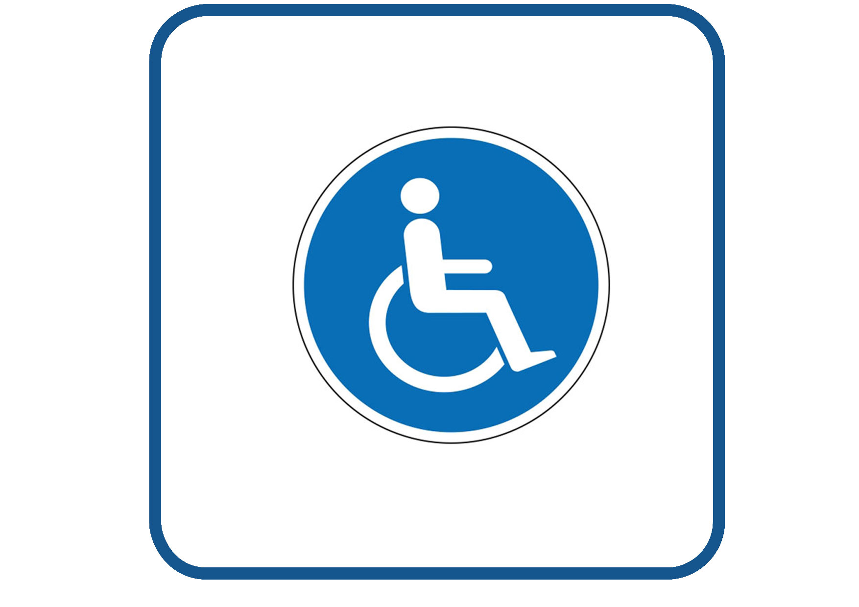 Rolstoel sticker