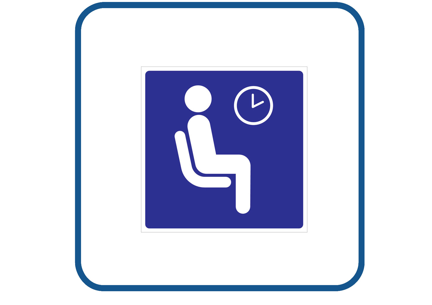 Wachtruimte sticker