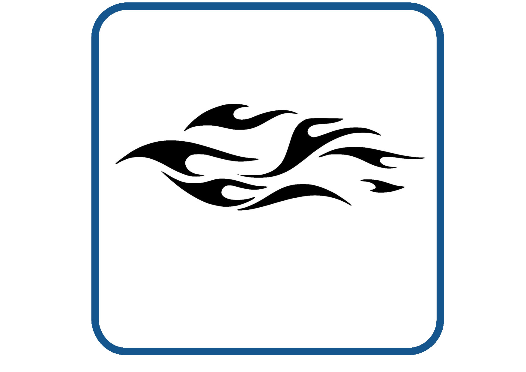 Vlammen design 12 sticker