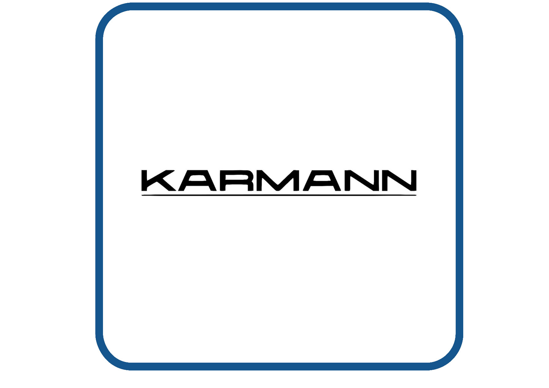 Karmann met streep caravan en camper sticker