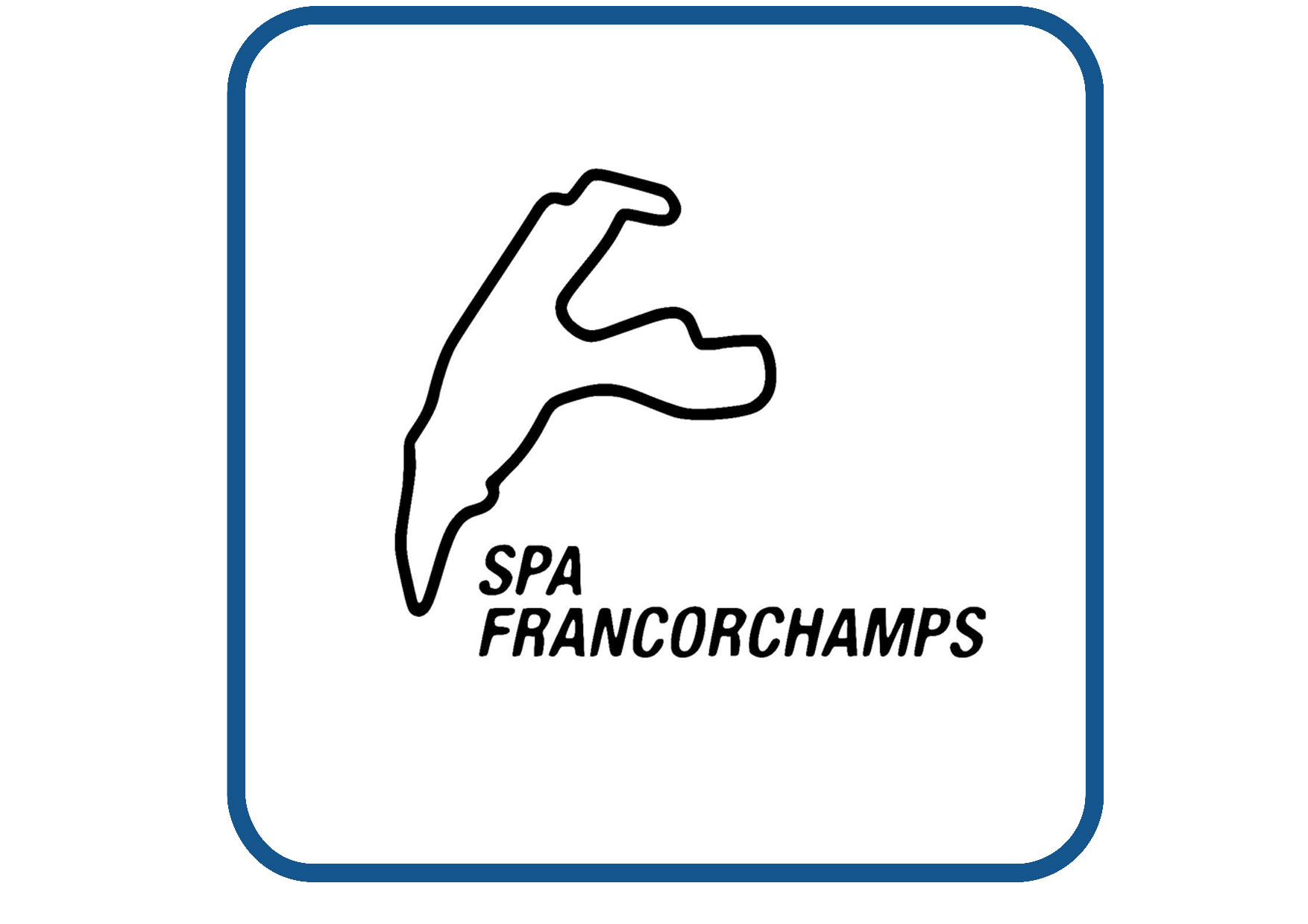 Spa Francorchamps Belgie circuit sticker