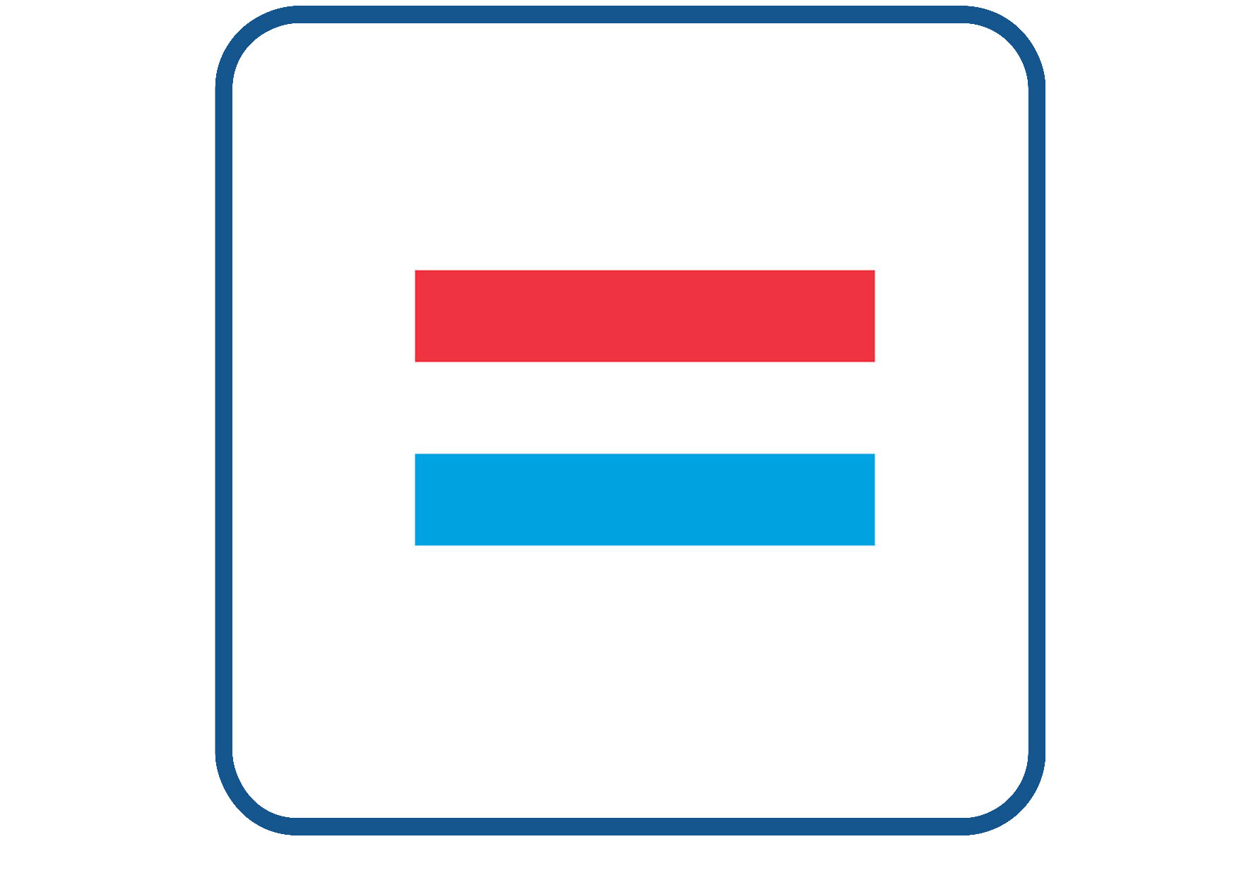 Luxemburg vlag sticker