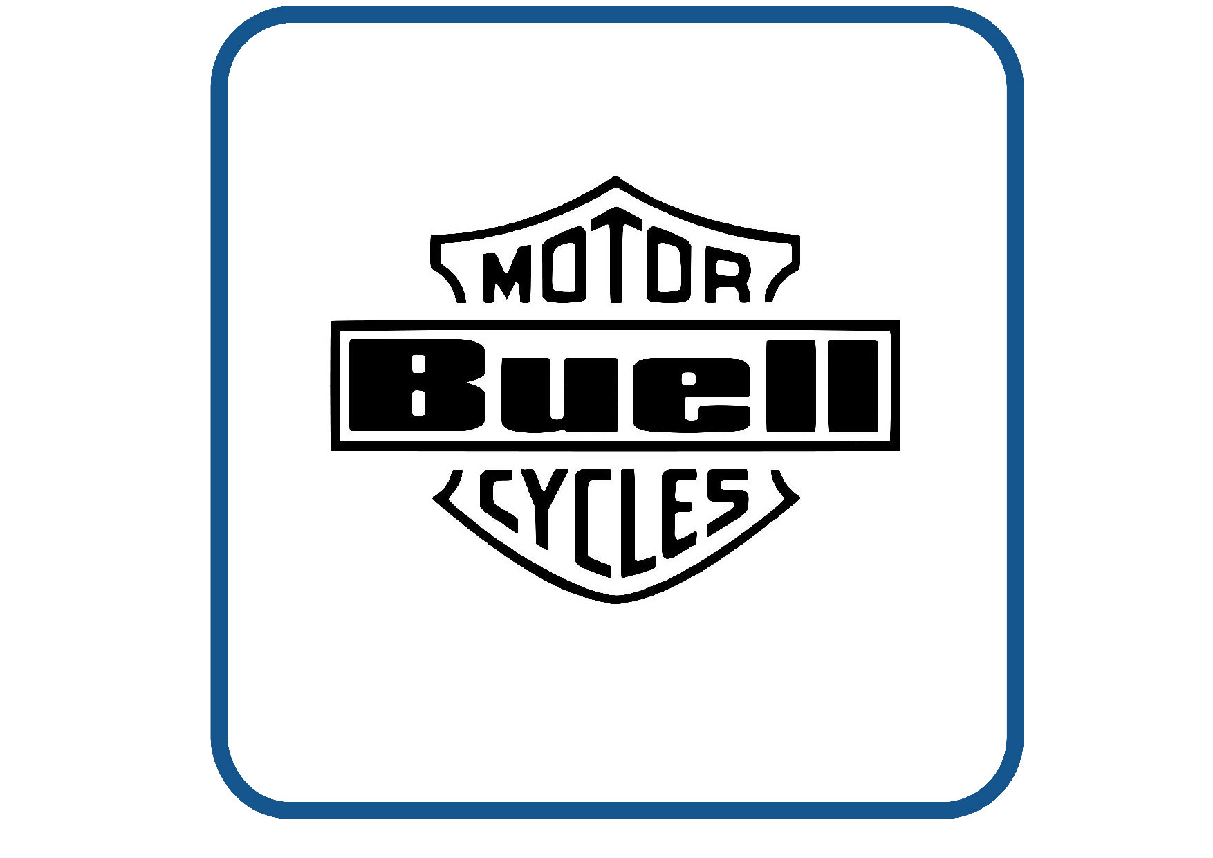 Buell logo design 1 sticker