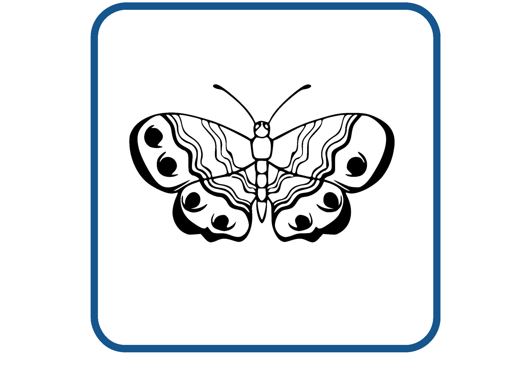 Vlinder design 30 sticker