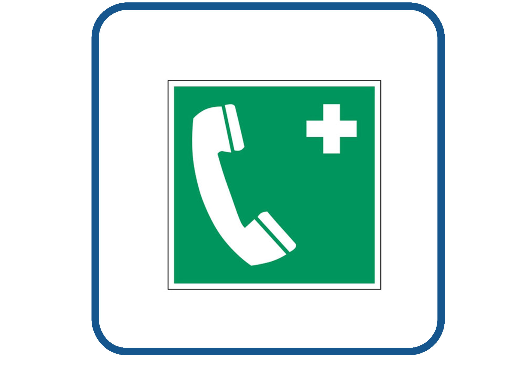 Noodtelefoon sticker