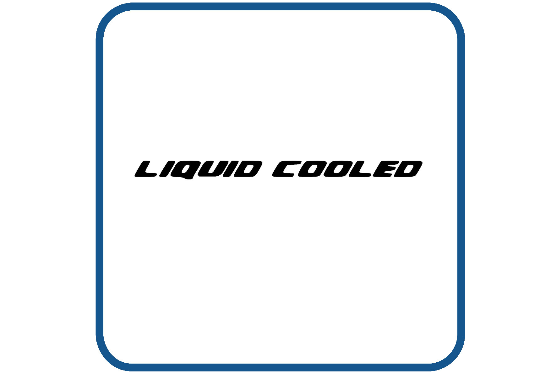 Liquid cooled sticker