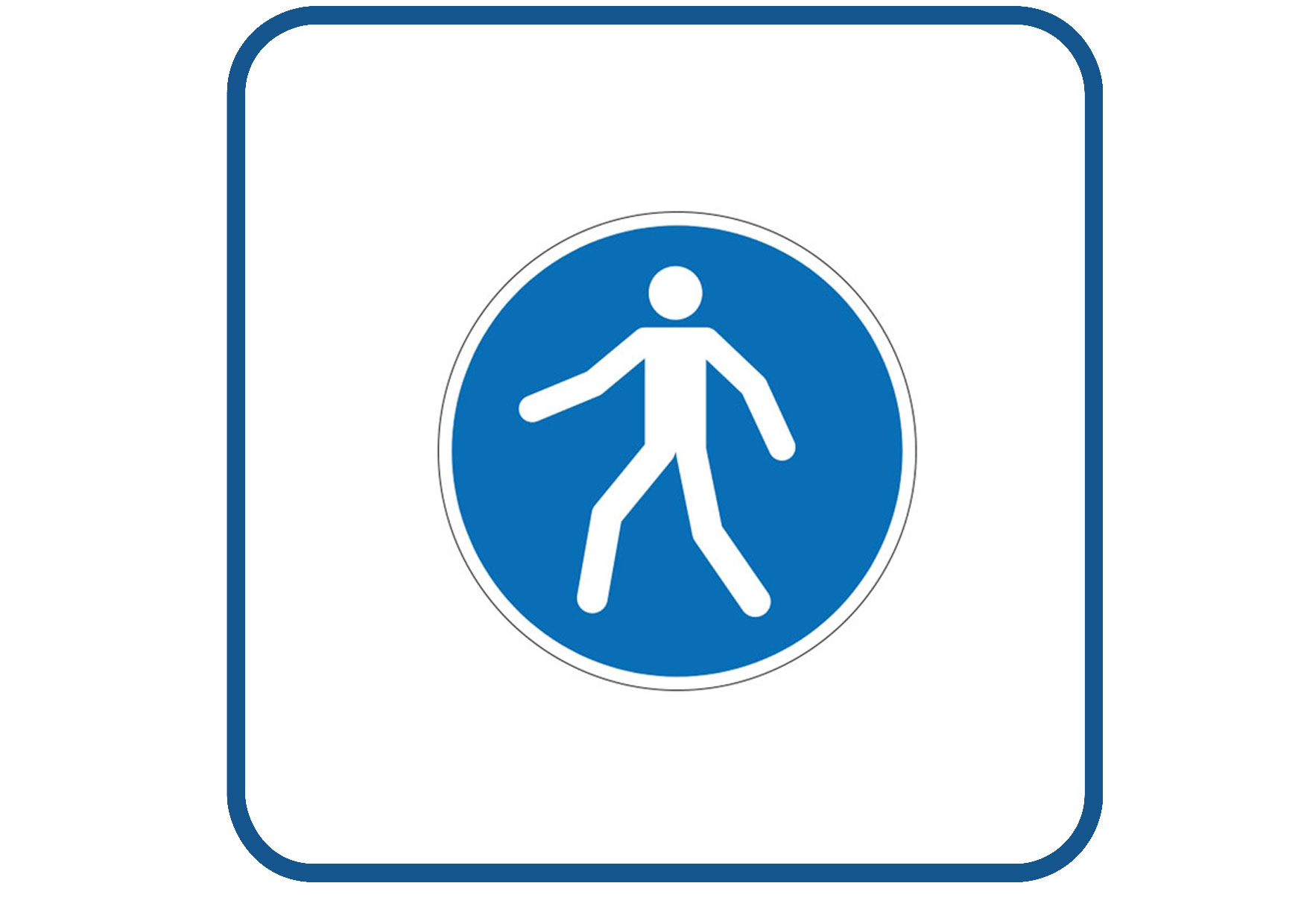 Voetpad sticker