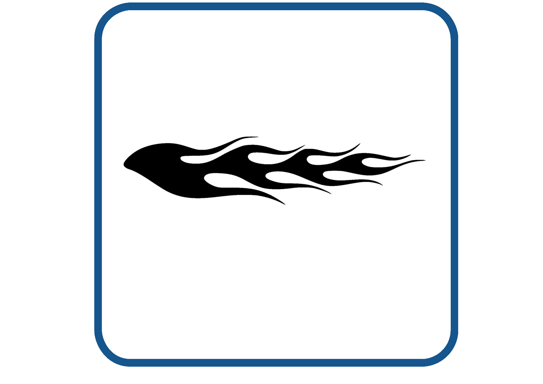 Vlammen design 50 sticker
