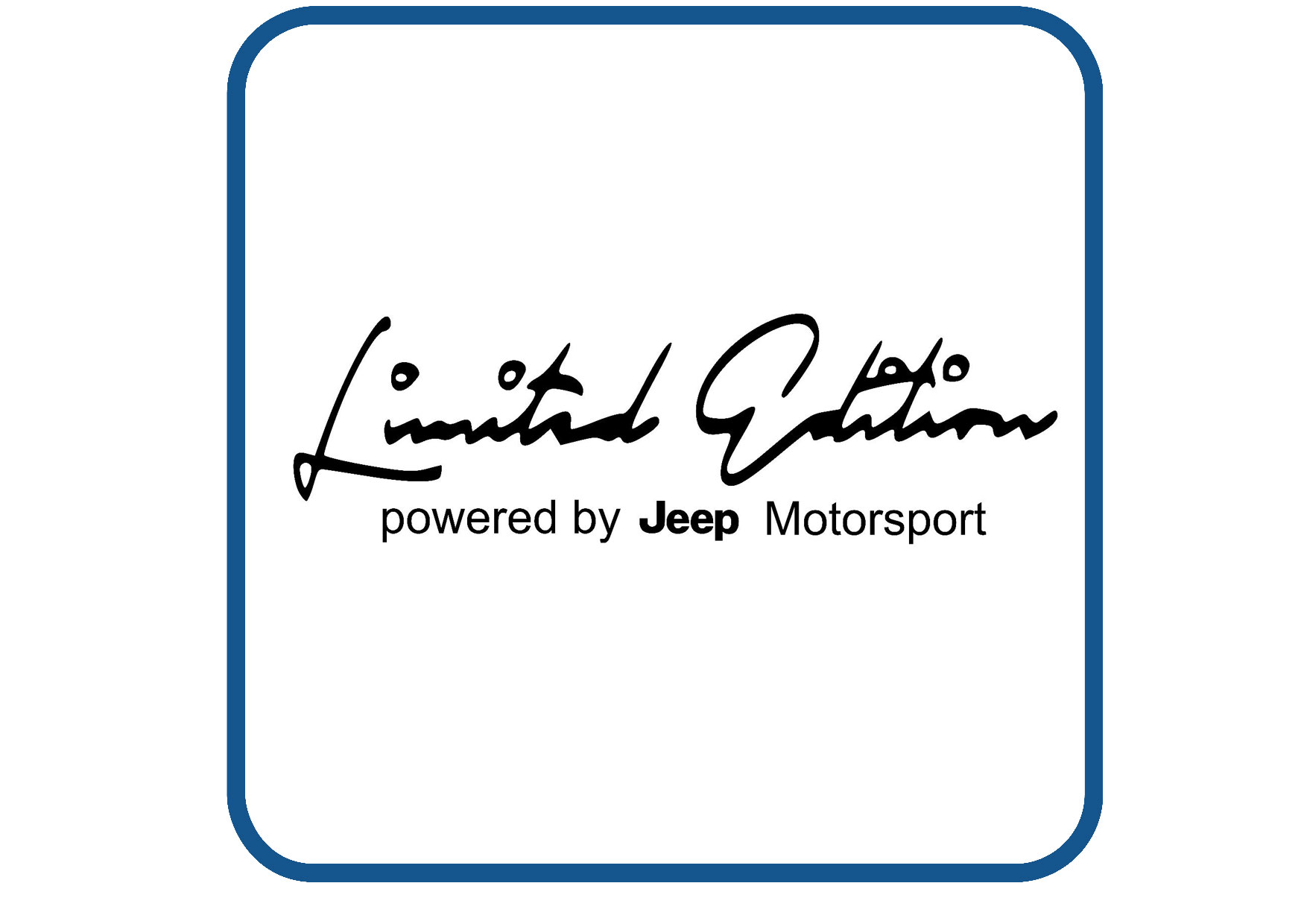 Jeep Limited Edition sticker