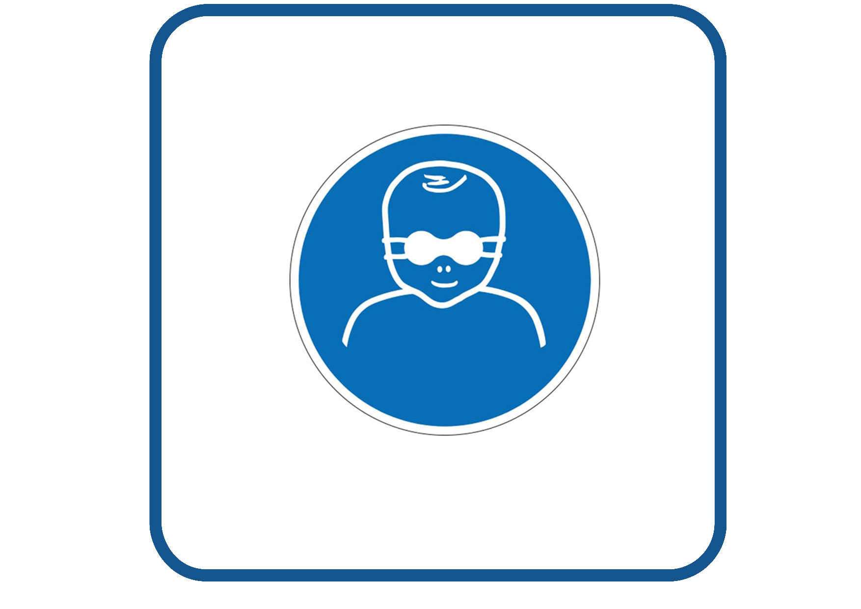 Oogbescherming kinderen sticker