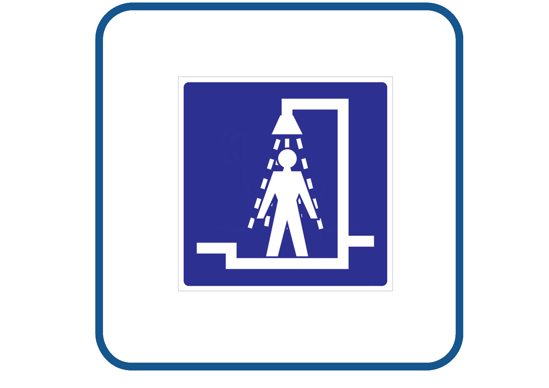 Heren douch sticker