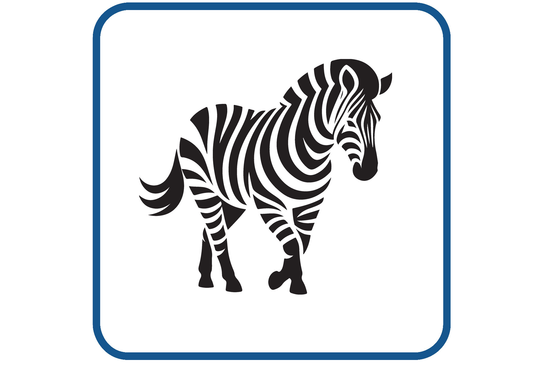 Zebra design 2 sticker