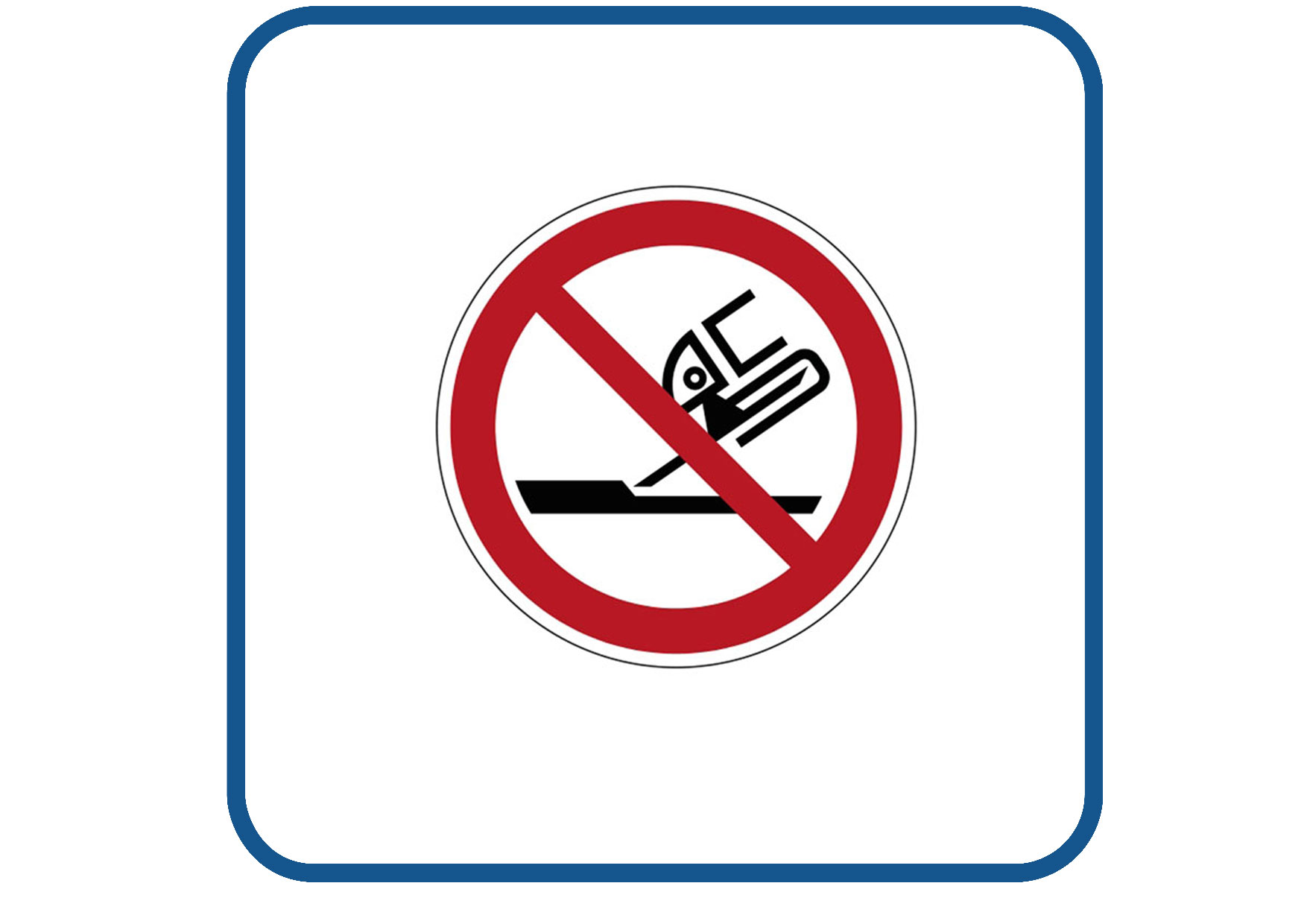 Slijper verboden sticker