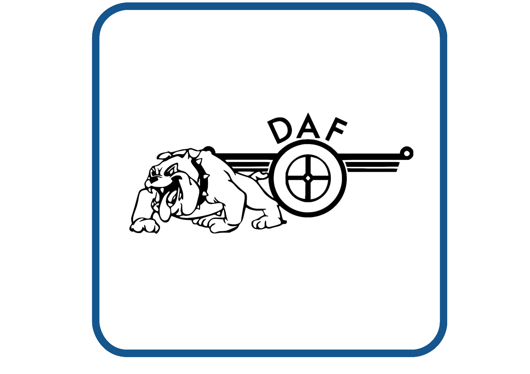 DAF bulldog sticker